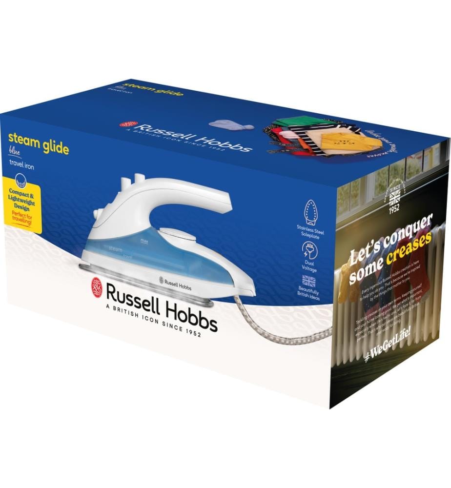 Fer à vapeur de voyage Travel Iron - Bleu et blanc