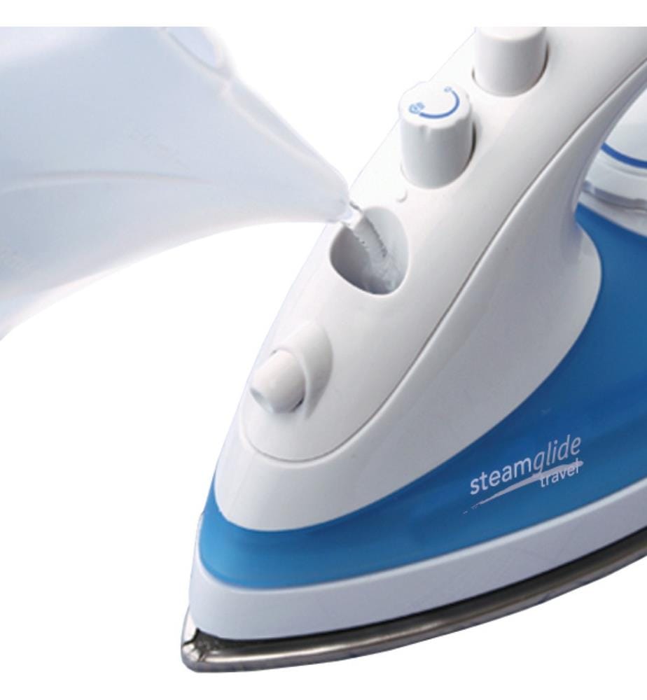 Fer à vapeur de voyage Travel Iron - Bleu et blanc