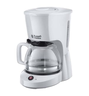 filter coffee maker, plastic body, glass jug, 10 cups
