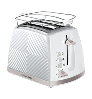 Grille-Pain Groove 2 Fentes 850 W - Blanc