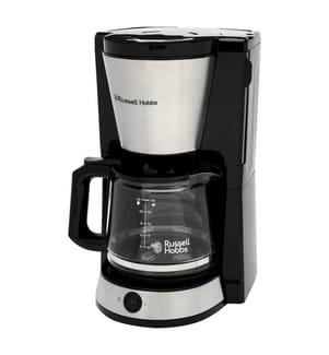 Caffettiera in vetro Heaton - Acciaio inox e nero