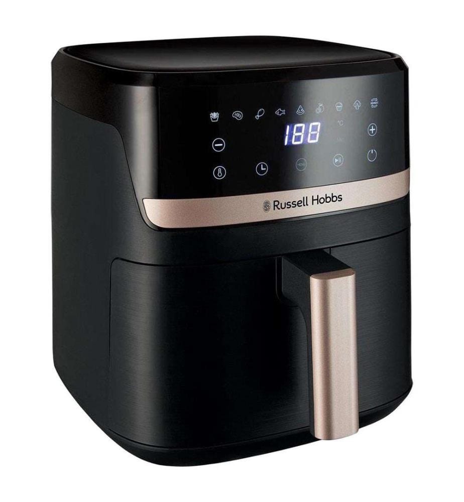 Russell Hobbs SatisFry 5,5 L Friggitrice ad aria - Nero con accenti champagne
