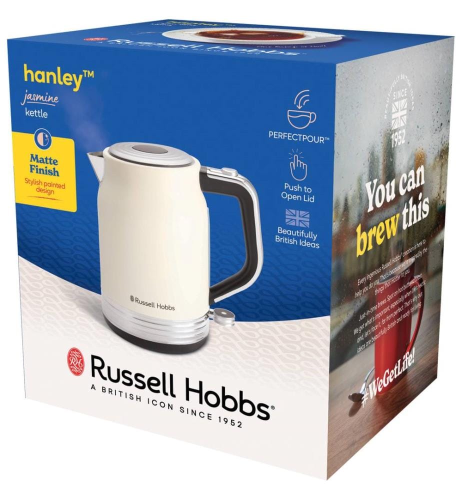 Bollitore elettrico Hanley Jasmine da 1,7 l - Crema