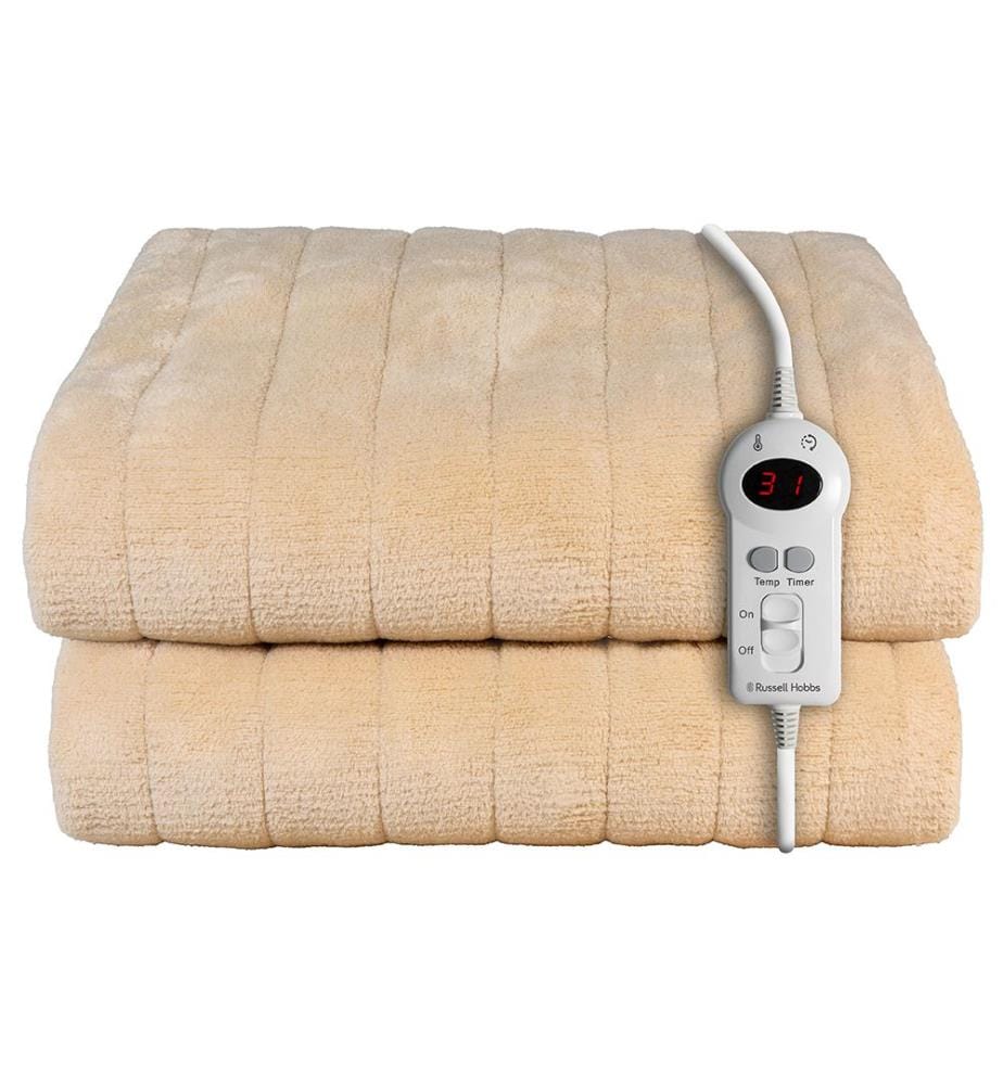 Couverture chauffante en micropolaire (180x130) Beige
