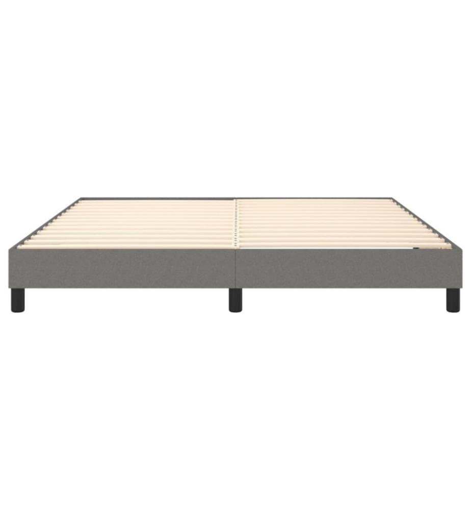 Boxspringbett Dunkelgrau 180x200 cm Stoff