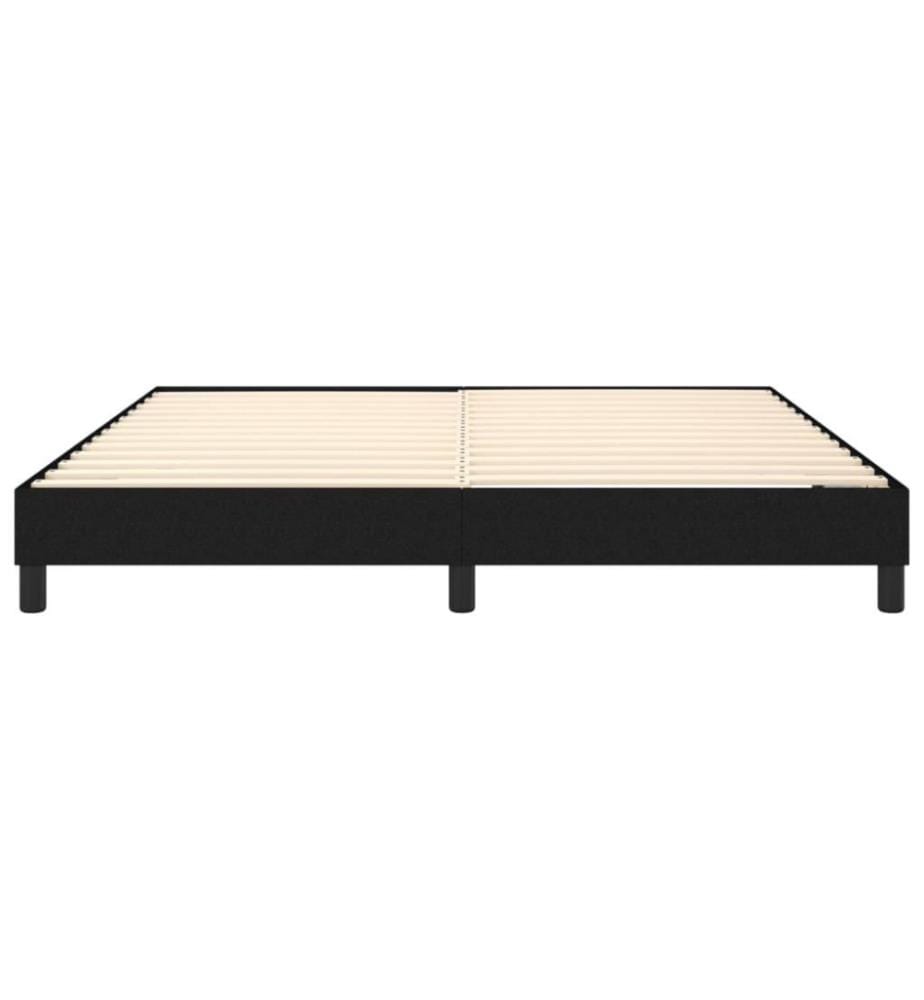 Boxspringbett Schwarz 180x200 cm Stoff
