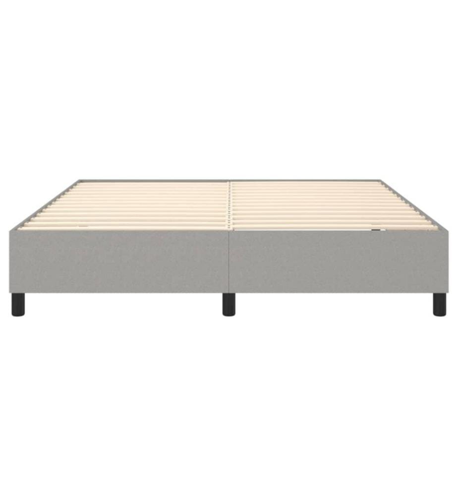 Boxspringbett Hellgrau 180x200 cm Stoff