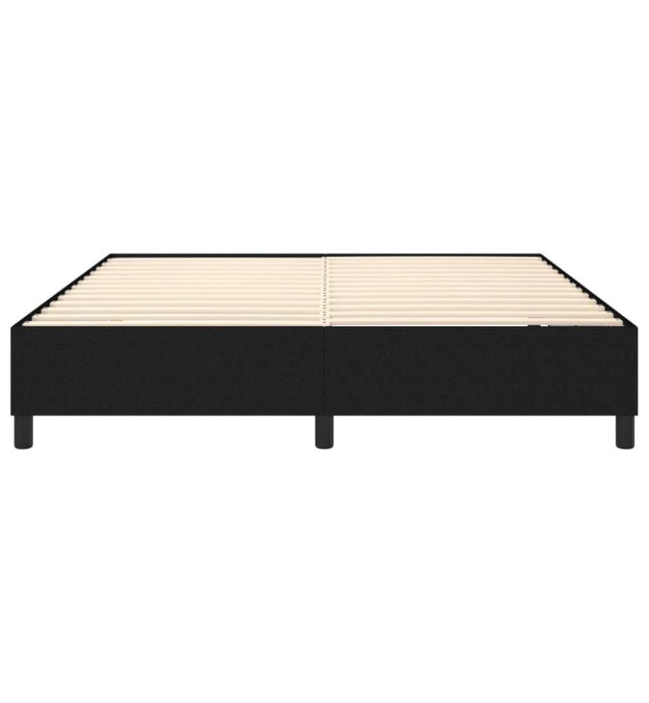 Boxspringbett Schwarz 180x200 cm Stoff