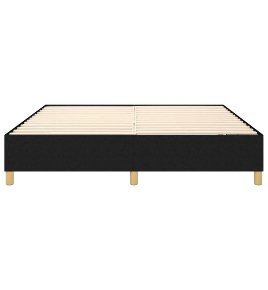 Boxspringbett Schwarz 180x200 cm Stoff