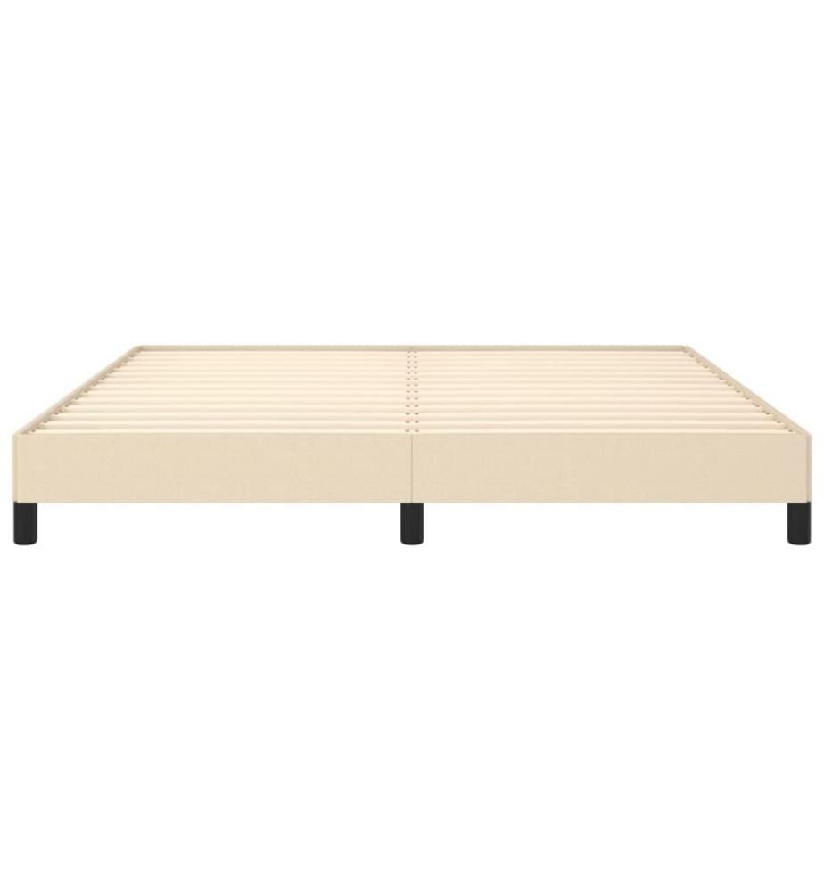 Bettgestell Creme 180×200 cm Stoff