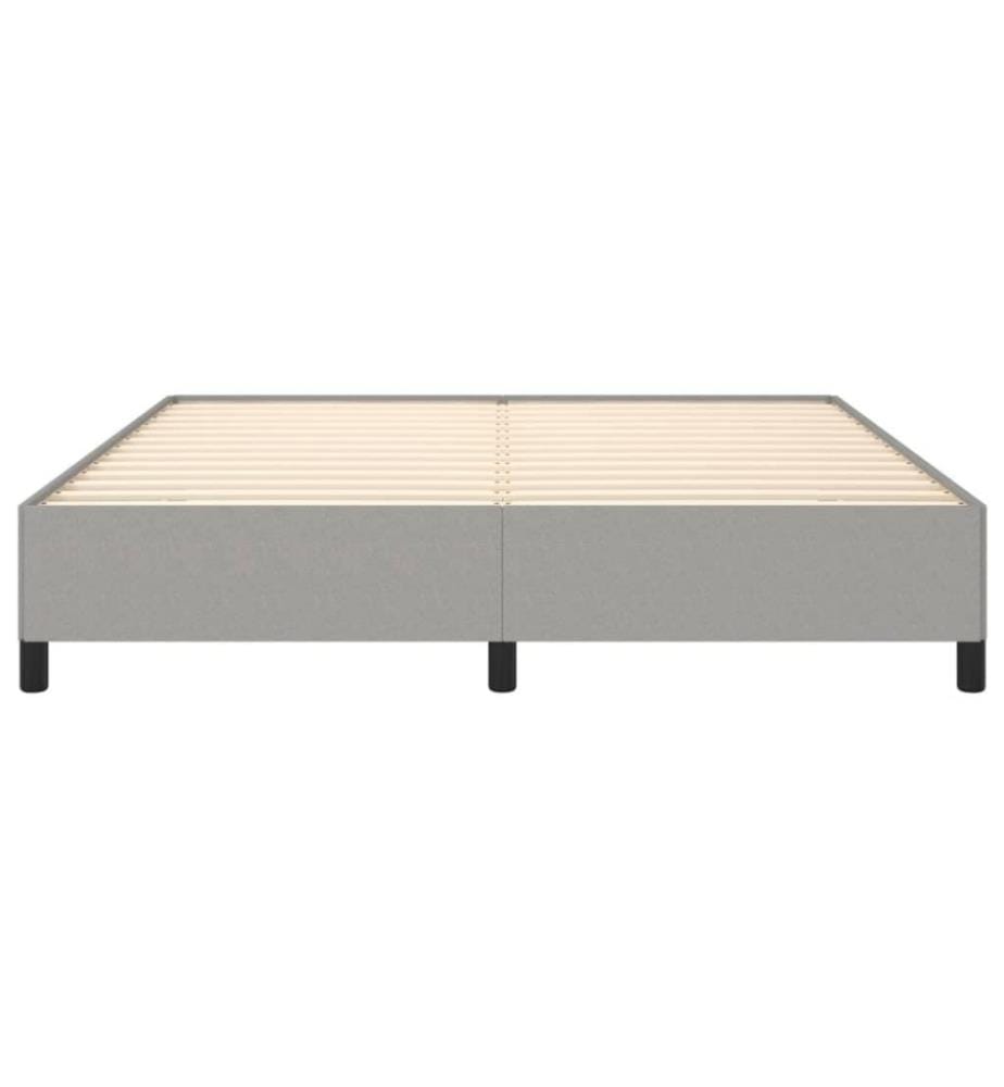 Bettgestell Hellgrau 180×200 cm Stoff