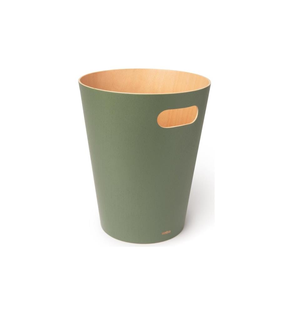 UMBRA - Corbeille à papier Woodrow 7,5 l, vert