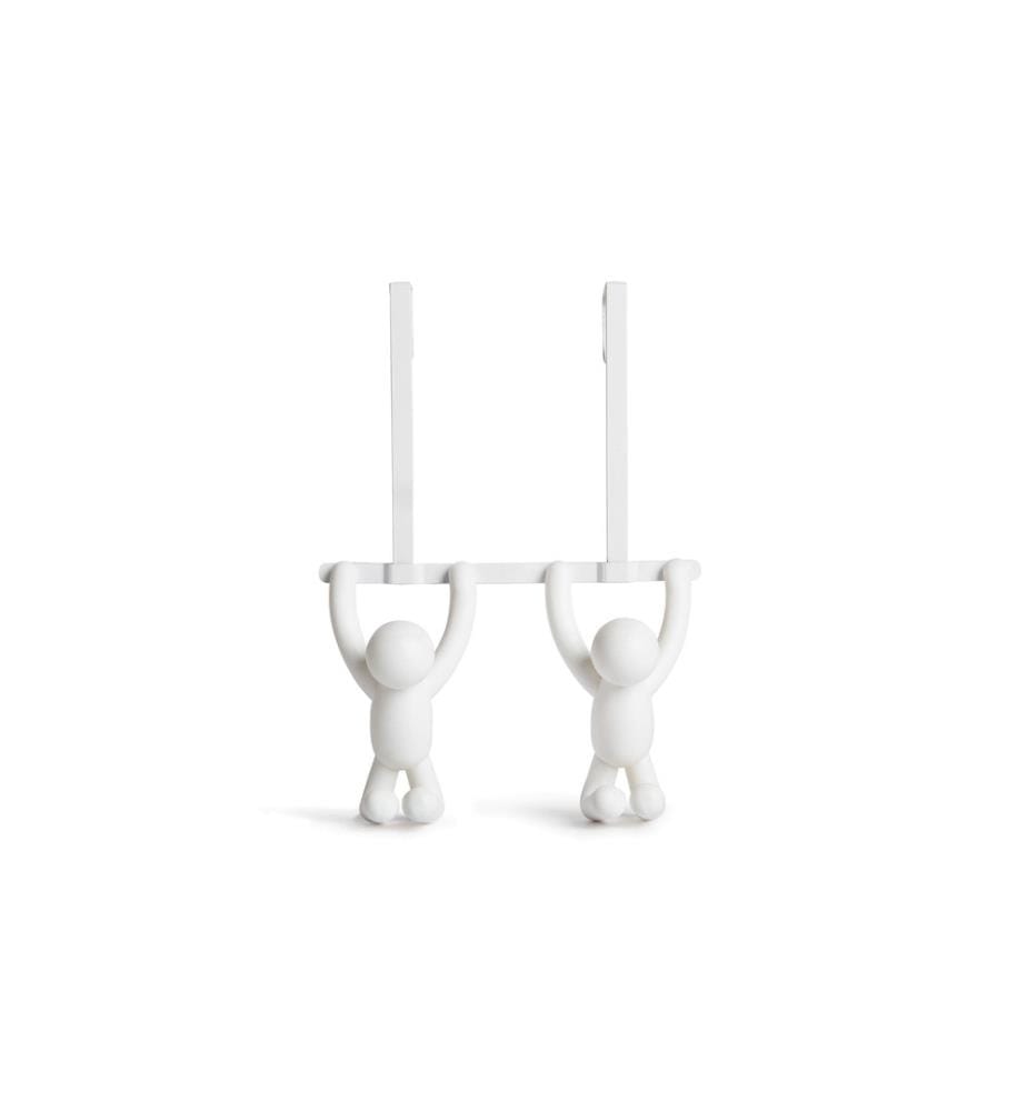 UMBRA - Accroche-porte Buddy 2 crochets, blanc