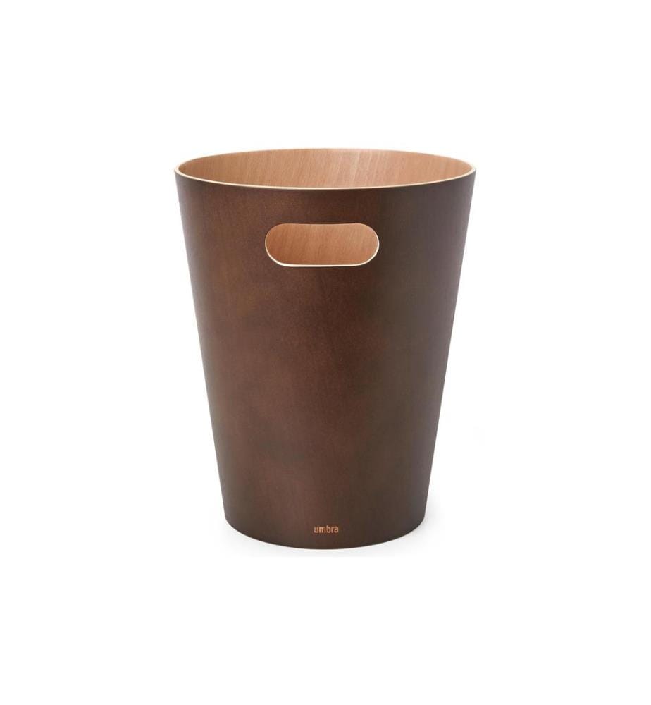 UMBRA - Corbeille à papier Woodrow 7,5 l, brun