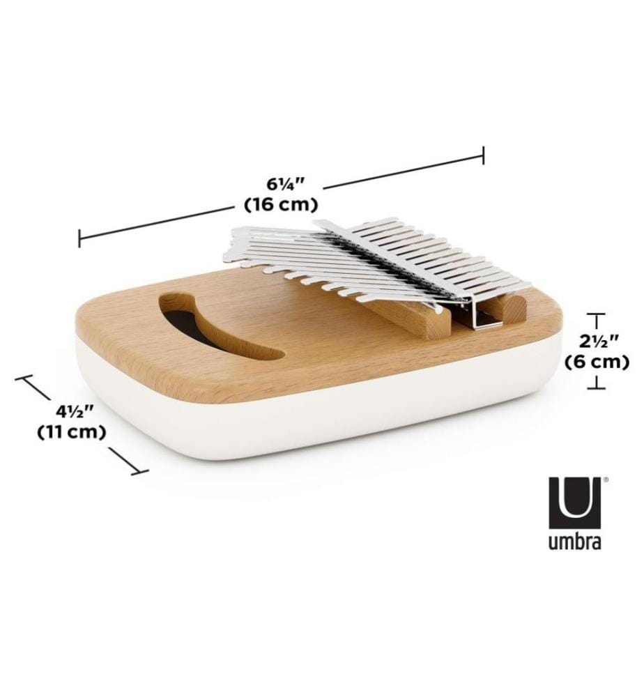 UMBRA - Piano électrique Strumba kalimba 16 x 11 cm, bois de hêtre/métal