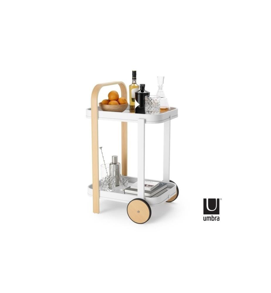 UMBRA - Servierwagen Bellwood 80 x 53 cm, Nature/Weiss