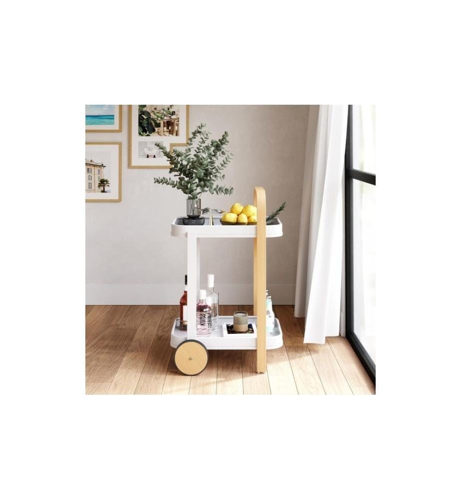 UMBRA - Servierwagen Bellwood 80 x 53 cm, Nature/Weiss