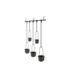 UMBRA - Blumentopf Triflora 5er Set, 137 x 94 cm, Schwarz