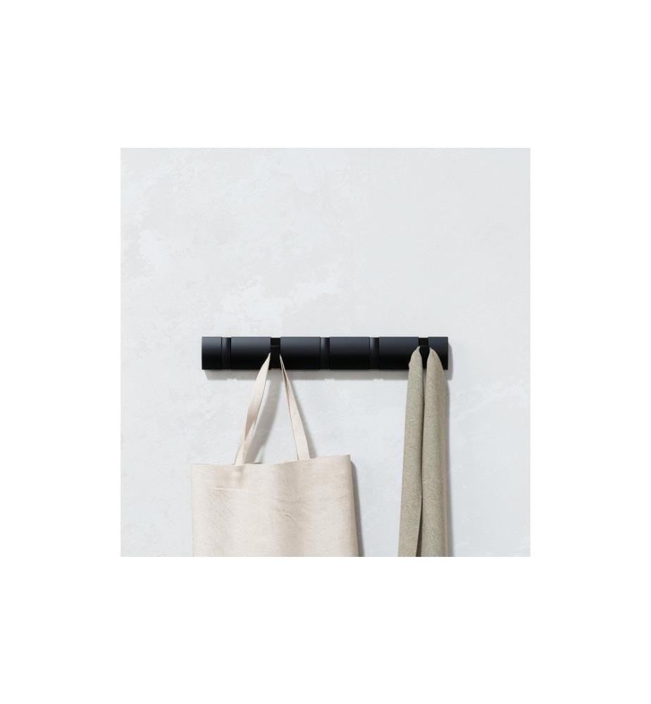 UMBRA - Wandgarderobe Flip 5 Haken, Schwarz
