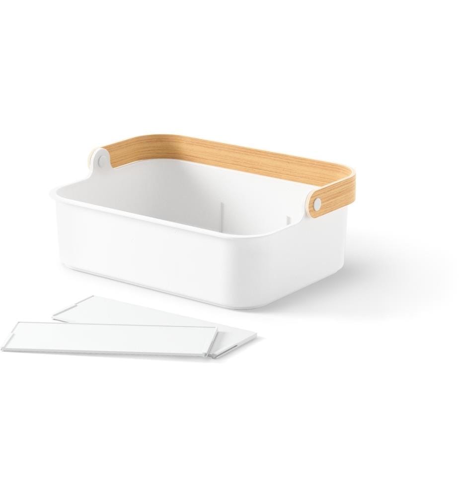 UMBRA - Aufbewahrungsbox Bellwood 35 x 13 cm, Nature/Weiss