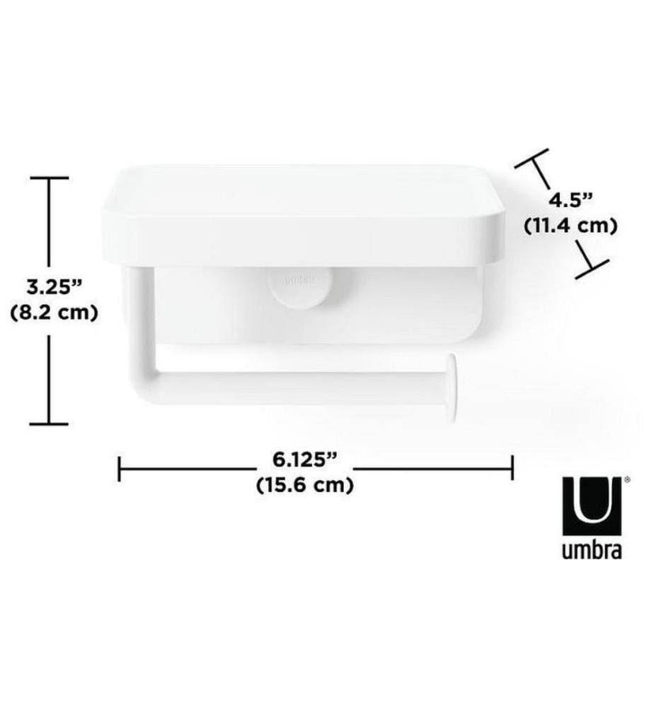 UMBRA - Toilettenpapierhalter Flex Adhesive Weiss