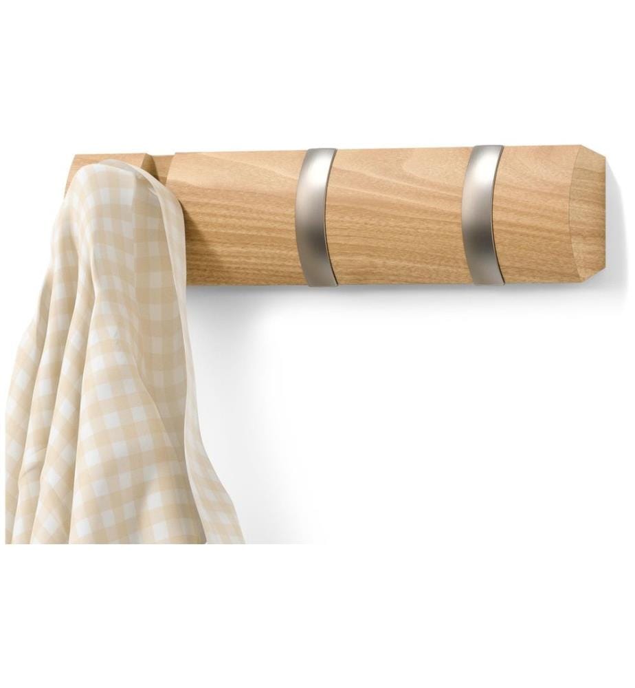 UMBRA - Wandgarderobe Flip 30 x 6 x 3 cm, Nature