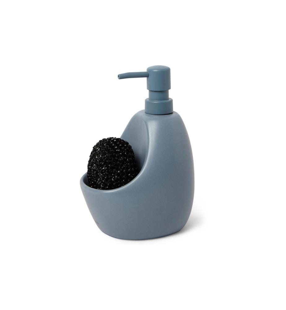 UMBRA - Distributeur de savon avec porte-éponge 590 ml, Bleu