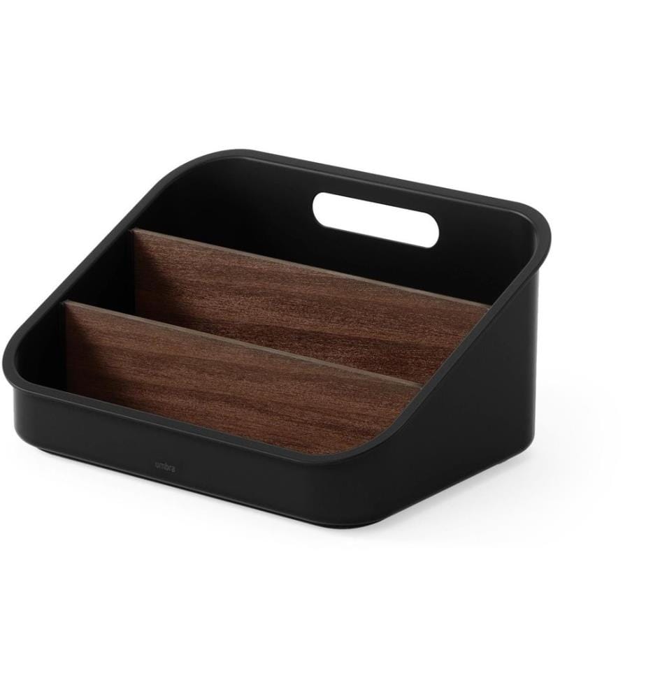 UMBRA - Aufbewahrungsbox Bellwood 27 x 20 x 13 cm, Braun/Schwarz