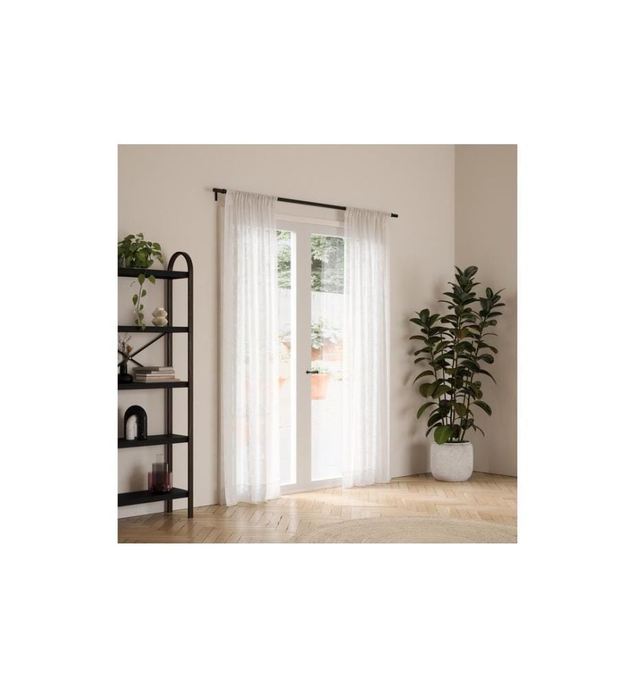 UMBRA - Vorhangstange Zen 81 - 163 cm, Schwarz