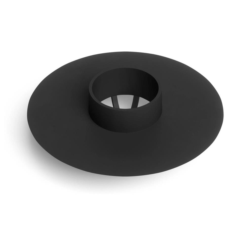 UMBRA - Waschbeckenstöpsel Flex mit Haarsieb, Silikon, Schwarz