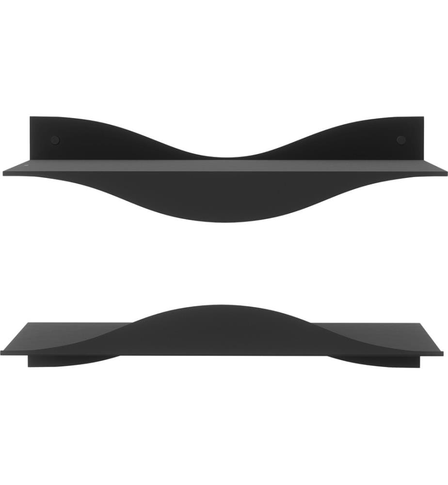 UMBRA - Étagère murale Set de 2 Surf, 43 x 18 x 10 cm, Noir