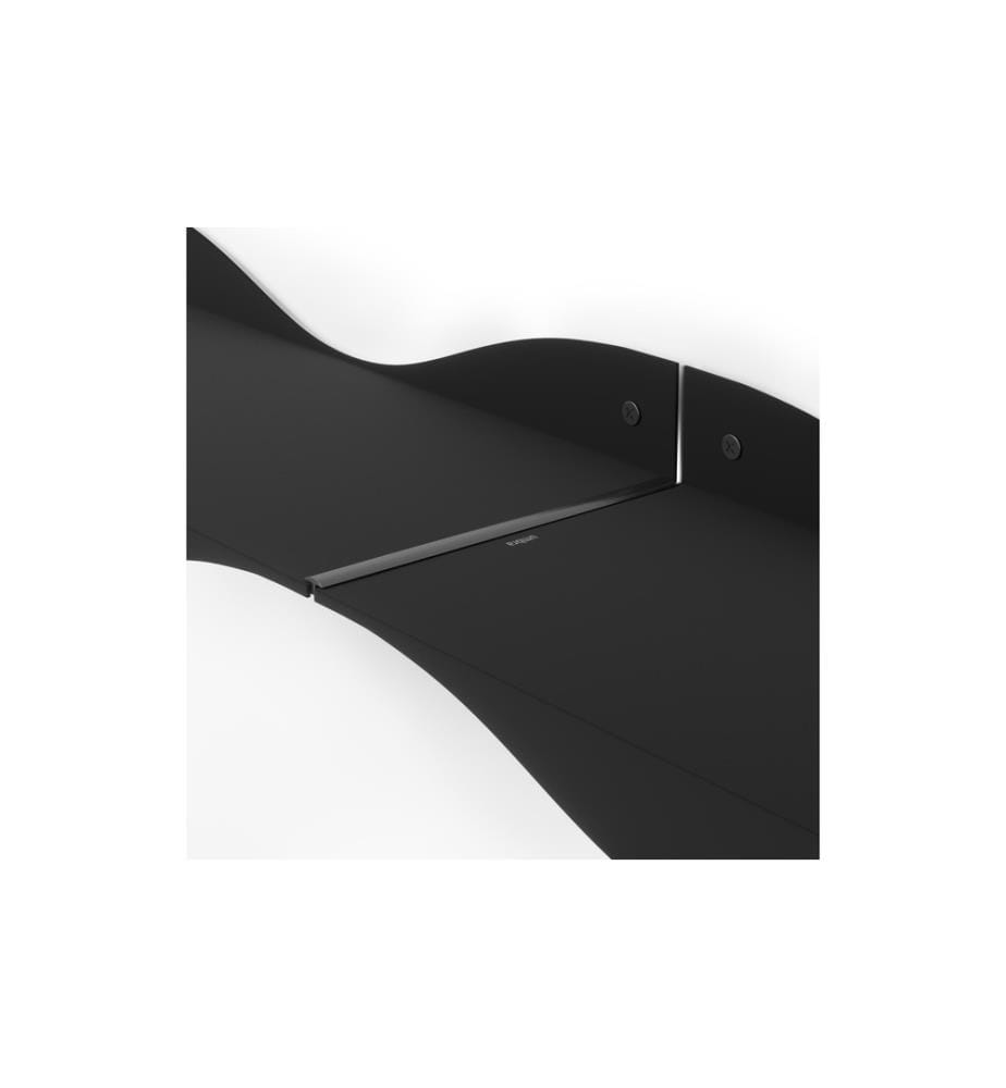 UMBRA - Étagère murale Set de 2 Surf, 43 x 18 x 10 cm, Noir