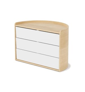Umbra Boîte à bijoux Moona Bois, Blanc