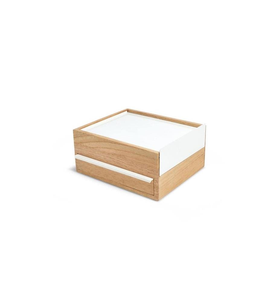Umbra Boîte à bijoux Stowit blanc/bois