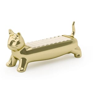 Porte-bague Umbra Ali Cat 16 x 14 x 17 cm, Laiton