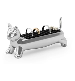 Support de bague Umbra Ali Cat 16 x 14 x 17 cm, Chrome