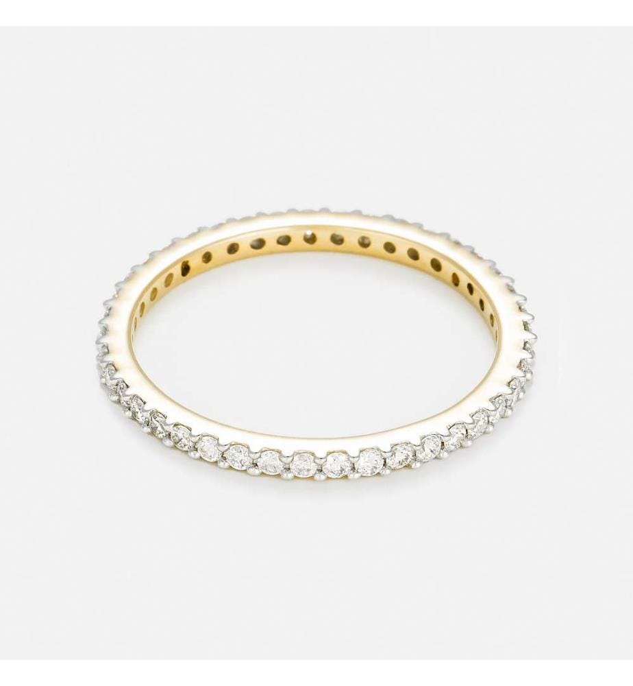 Ring Vollständige Runde Leuchtend - Gelbgold 375/1000