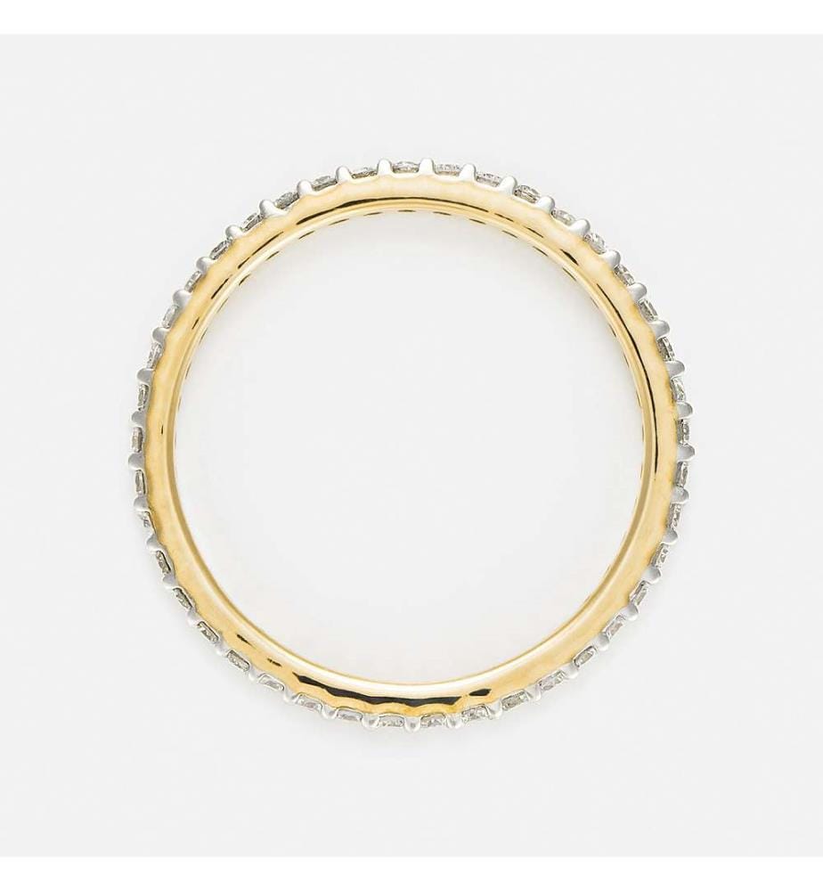 Ring Vollständige Runde Leuchtend - Gelbgold 375/1000