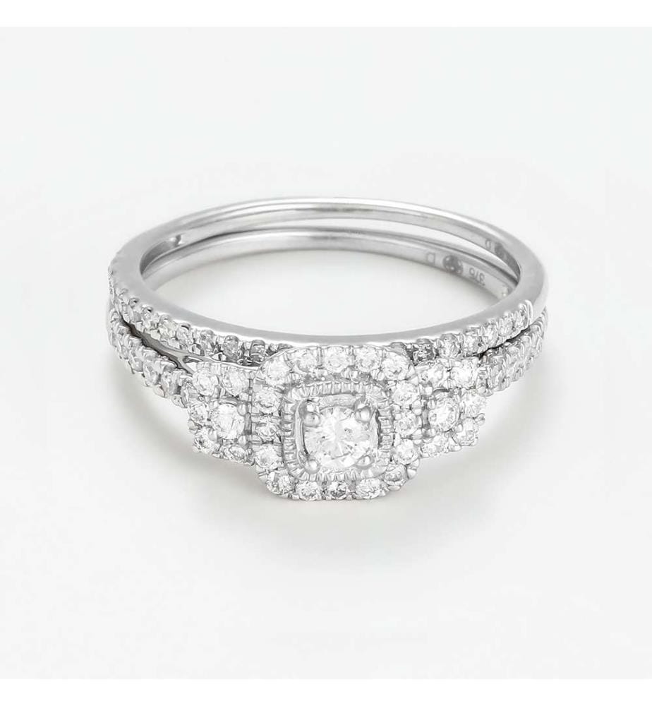 Ring Malika - Weissgold 375/1000