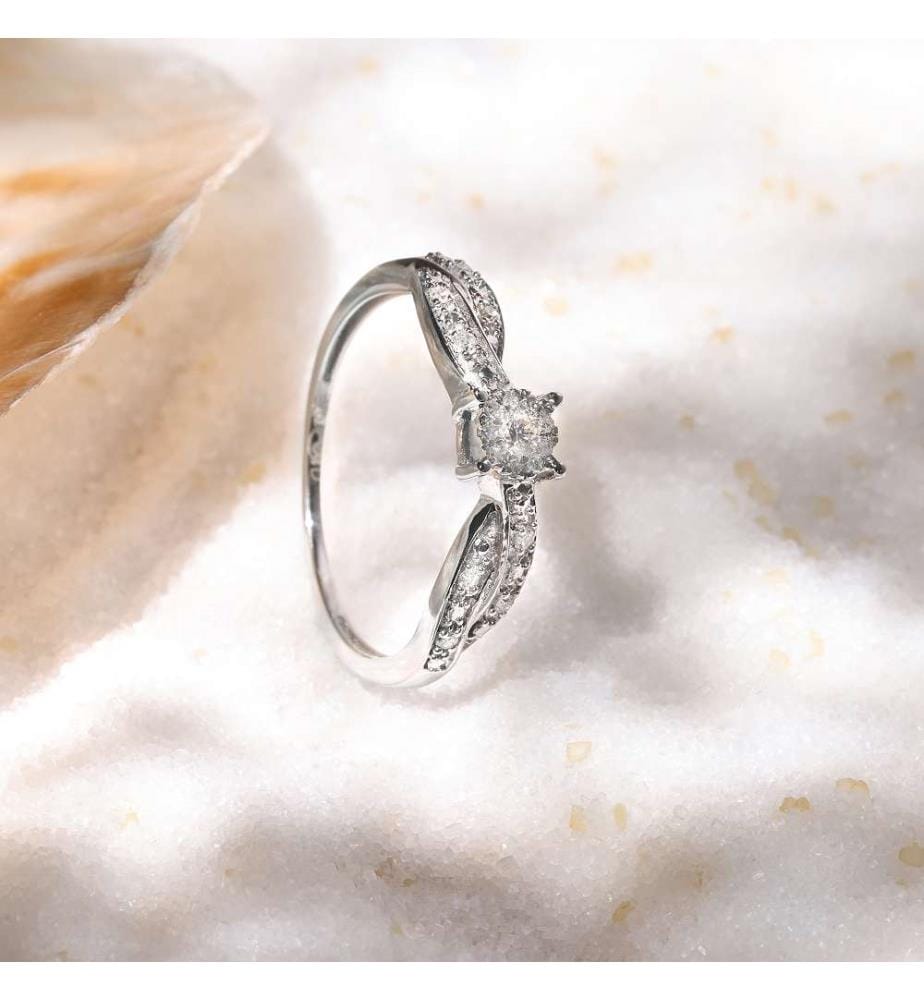 Ring Eclat Joli - Weissgold 375/1000
