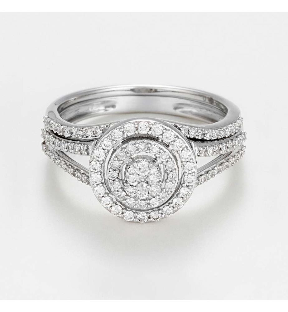 Duo-Ring - Weissgold
