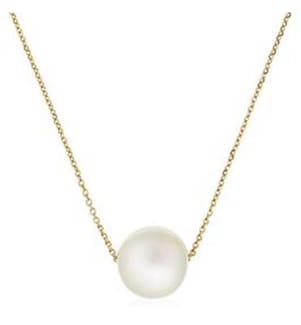 Halskette aus Gold Single Pearl - Gold