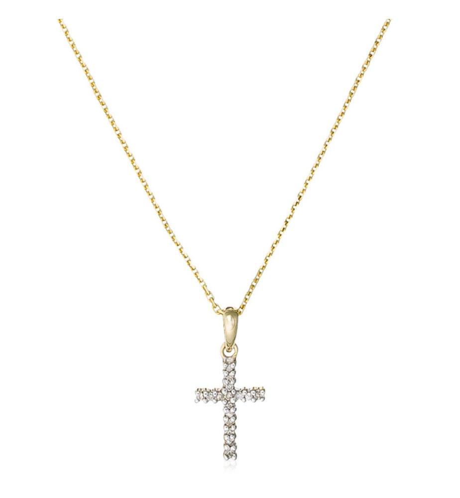 Anhänger Croix Du Bonheur - Gelbgold 375/1000