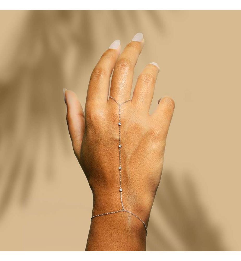 Bracelet Tiyi - Or Blanc 375/1000