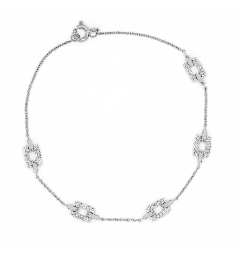 Bracelet - Or Blanc