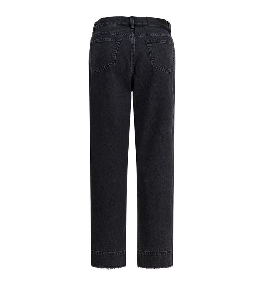 High-Waisted Jeans - Black