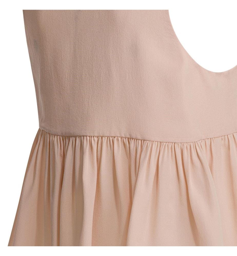 Top in crepe de chine di seta - Rosa