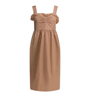 Robe ballon en soie mélangée - Rose