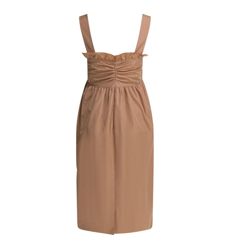 Ballonkleid aus Seidenmischung - Rosa