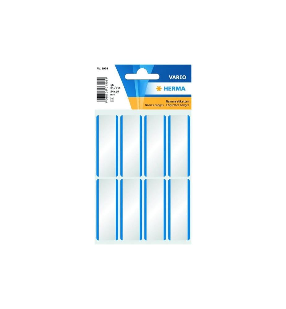 HERMA - Stickers Namensetiketten zu Handbeschriftung, Blau